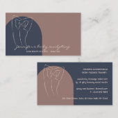 体スカルプトコンタリングのスプレータンマッサージセラピスト 名刺 (正面/裏面)