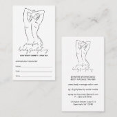 体スカルプトコンターリングスプレータンアポイントメント 名刺 (正面/裏面)