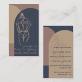 体スカルプトコンターリングスプレータンサロン美しい 名刺 (正面/裏面)