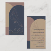 体スカルプトコンターリングスプレータンサロン足 名刺 (正面/裏面)