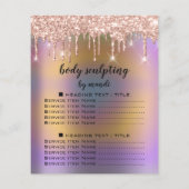 体スカルプトシェーピングドリップスバラウェルネスフライヤー チラシ (裏面)