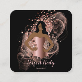 体スカルプトフィットネスリナーギウエストトレーナーバス スクエア名刺