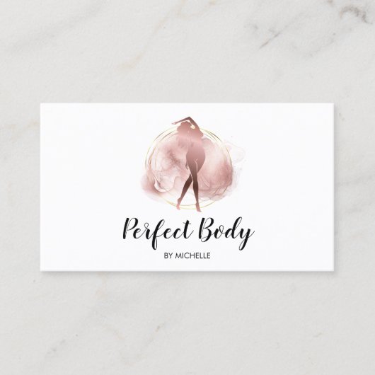 体スカルプトフィットネスリナーギウエストトレーナーバス 名刺 (正面)