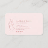 体スカルプトフィットネスリナーギウエストトレーナーバス 名刺 (裏面)