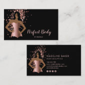 体スカルプトフィットネスリナーギウエストトレーナーバス 名刺 (正面/裏面)