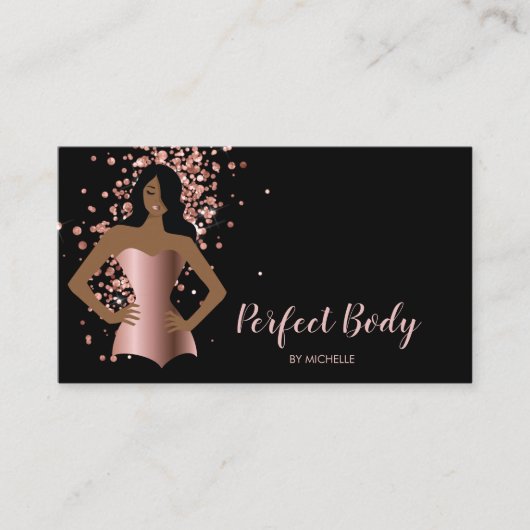 体スカルプトフィットネスリナーギウエストトレーナーバス 名刺 (正面)