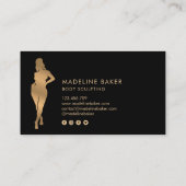 体スカルプトフィットネスリナーギウエストトレーナーバス 名刺 (裏面)