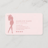 体スカルプトフィットネスリナーギウエストトレーナーバス 名刺 (裏面)