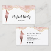 体スカルプトフィットネスリナーギウエストトレーナーバス 名刺 (正面/裏面)