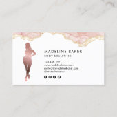 体スカルプトフィットネスリナーギウエストトレーナーバス 名刺 (裏面)