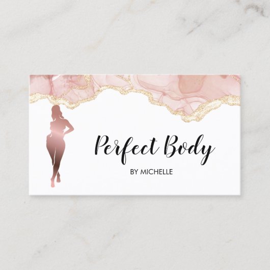 体スカルプトフィットネスリナーギウエストトレーナーバス 名刺 (正面)