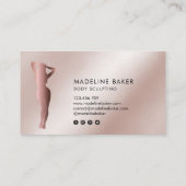 体スカルプトフィットネスリナーギウエストトレーナーバス 名刺 (裏面)