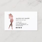 体スカルプトフィットネスリナーギウエストトレーナーバス 名刺 (裏面)