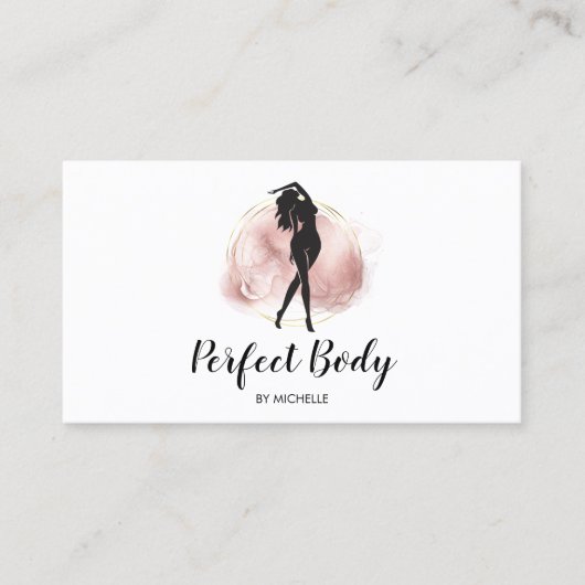 体スカルプトフィットネスリナーギウエストトレーナーバス 名刺 (正面)