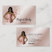体スカルプトフィットネスリナーギウエストトレーナーバス 名刺 (正面/裏面)