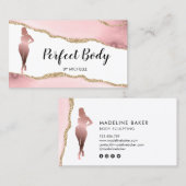体スカルプトフィットネスリナーギウエストトレーナーバス 名刺 (正面/裏面)