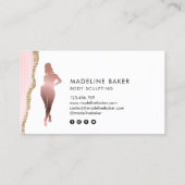 体スカルプトフィットネスリナーギウエストトレーナーバス 名刺 (裏面)