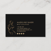 体スカルプトフィットネスリナーギウエストトレーナーバス 名刺 (裏面)