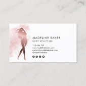 体スカルプトフィットネスリナーギウエストトレーナーバス 名刺 (裏面)