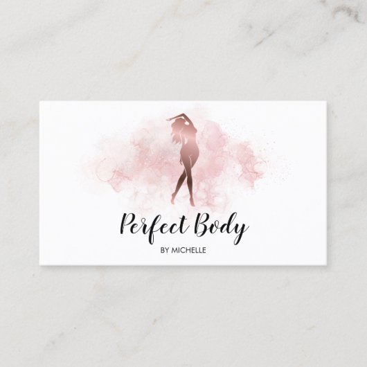 体スカルプトフィットネスリナーギウエストトレーナーバス 名刺 (正面)