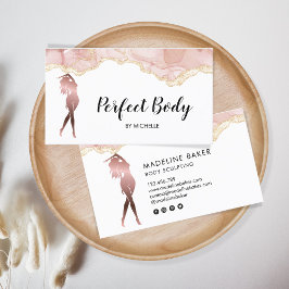 体スカルプトフィットネスリナーギウエストトレーナーバス 名刺