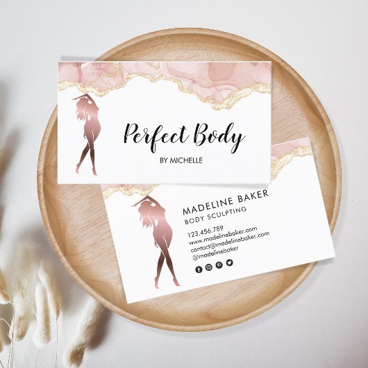 体スカルプトフィットネスリナーギウエストトレーナーバス 名刺