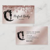 体スカルプトフィットネスリナーギウエストトレーナーバス 名刺 (正面/裏面)