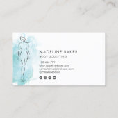 体スカルプトフィットネスリナーギウエストトレーナーバス 名刺 (裏面)