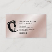 体スカルプトフィットネスリナーギウエストトレーナーバス 名刺 (裏面)