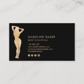 体スカルプトフィットネスリナーギウエストトレーナーバス 名刺 (裏面)