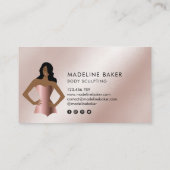 体スカルプトフィットネスリナーギウエストトレーナーバス 名刺 (裏面)