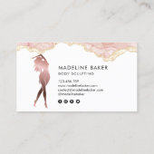 体スカルプトフィットネスリナーギウエストトレーナーバス 名刺 (裏面)