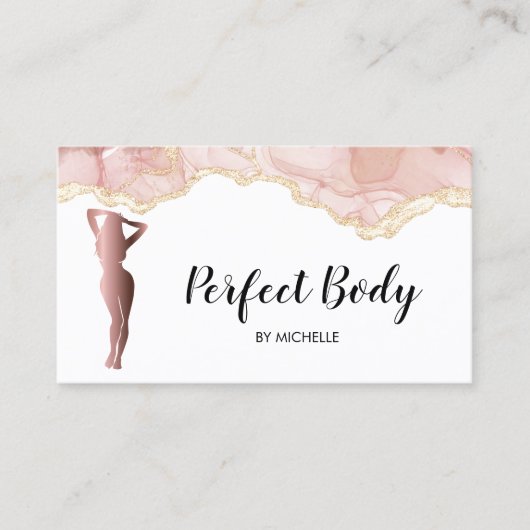 体スカルプトフィットネスリナーギウエストトレーナーバス 名刺 (正面)
