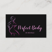 体スカルプトフィットネスリナーギウエストトレーナーバス 名刺 (正面)