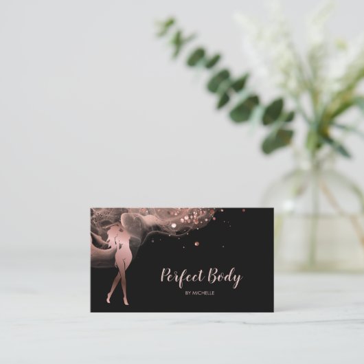 体スカルプトフィットネスリナーギウエストトレーナーバス 名刺 (スタンド正面)