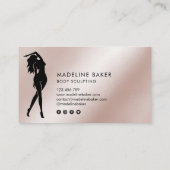 体スカルプトフィットネスリナーギウエストトレーナーバス 名刺 (裏面)