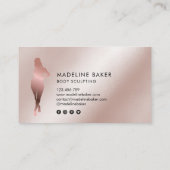 体スカルプトフィットネスリナーギウエストトレーナー 名刺 (裏面)