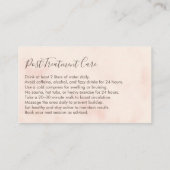 体スカルプトポストプレトリートメント気に 名刺 (裏面)