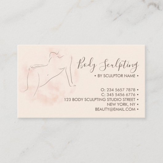 体スカルプトポストプレトリートメント気に 名刺 (正面)