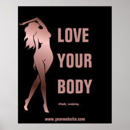 体スカルプト体コンタリング成形スパフィットネス ポスター
