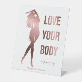 体スカルプト体コンタリング成形スパフィットネス 台座サイン