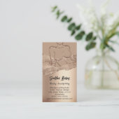 体スカルプト化粧品ロゴQRコードスキニーバラ 名刺 (スタンド正面)