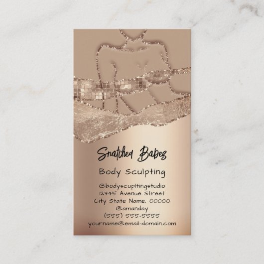 体スカルプト化粧品ロゴQRコードスキンバラ 名刺 (正面)