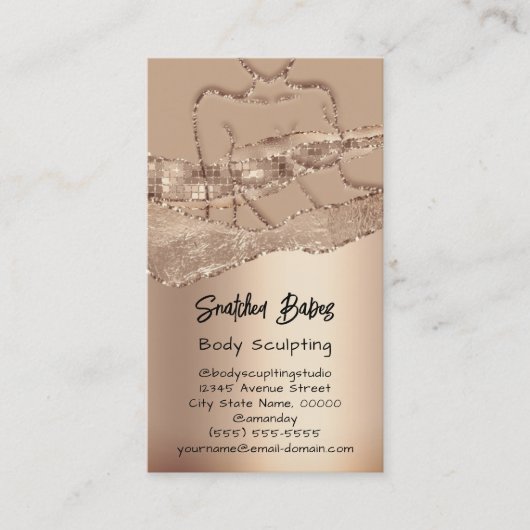 体スカルプト化粧品ロゴQRコードプロフェッショナル 名刺 (正面)