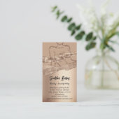 体スカルプト化粧品ロゴQRコードプロフェッショナル 名刺 (スタンド正面)