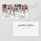 体スカルプト美しいカスタムロゴマッサージドリップ 名刺 (正面/裏面)