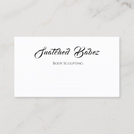 体スカルプト美しいカスタムロゴマッサージドリップ 名刺 (裏面)