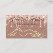 体スカルプト美しいマッサージドリップバラグリッター 名刺 (正面)