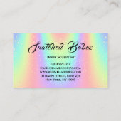 体スカルプト美しいロゴマッサージスパブルーホロ 名刺 (裏面)