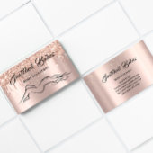 体スカルプト美しいロゴマッサージバラ紙吹雪 名刺